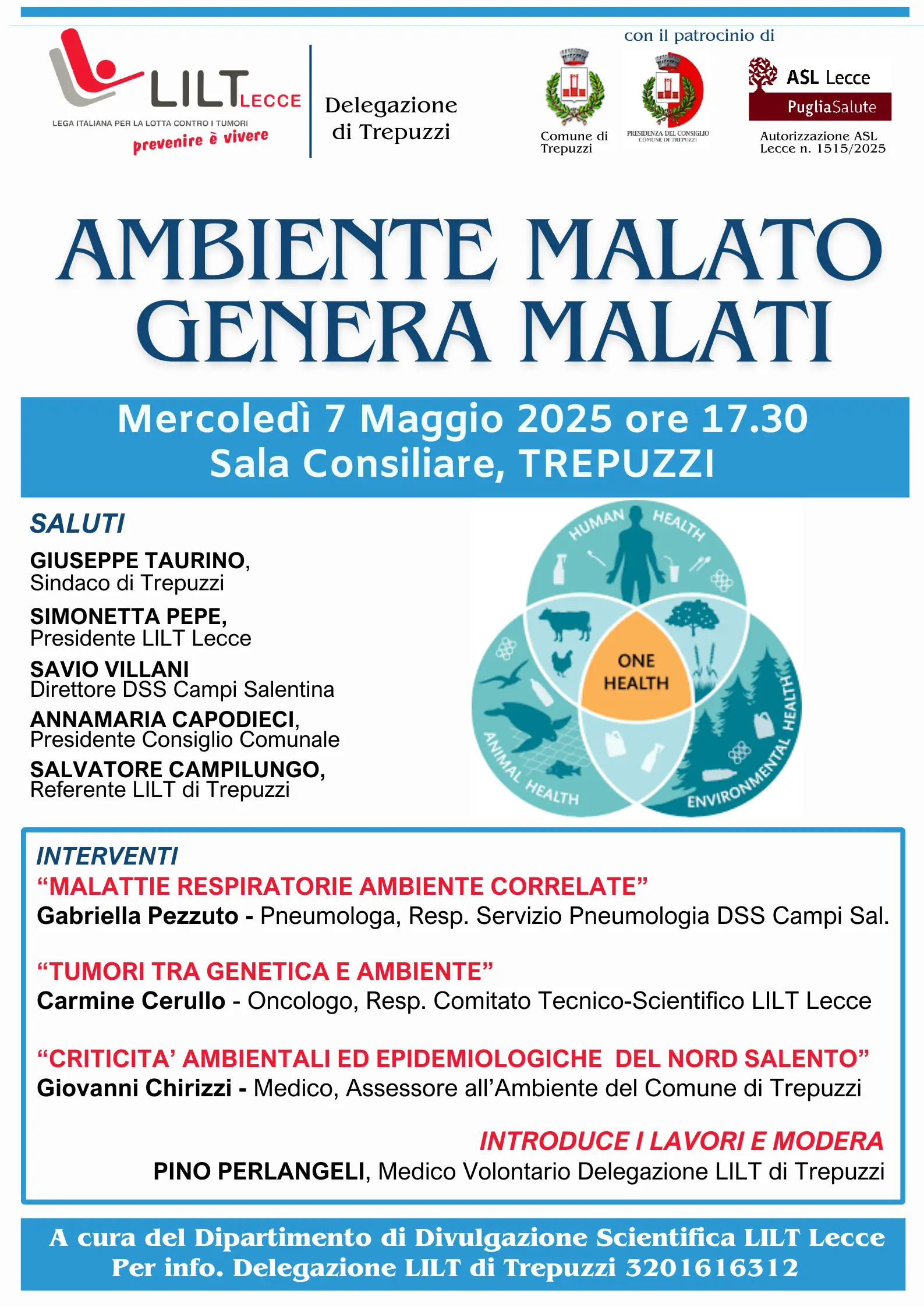 Convegno LILT Trepuzzi 7 maggio 2025