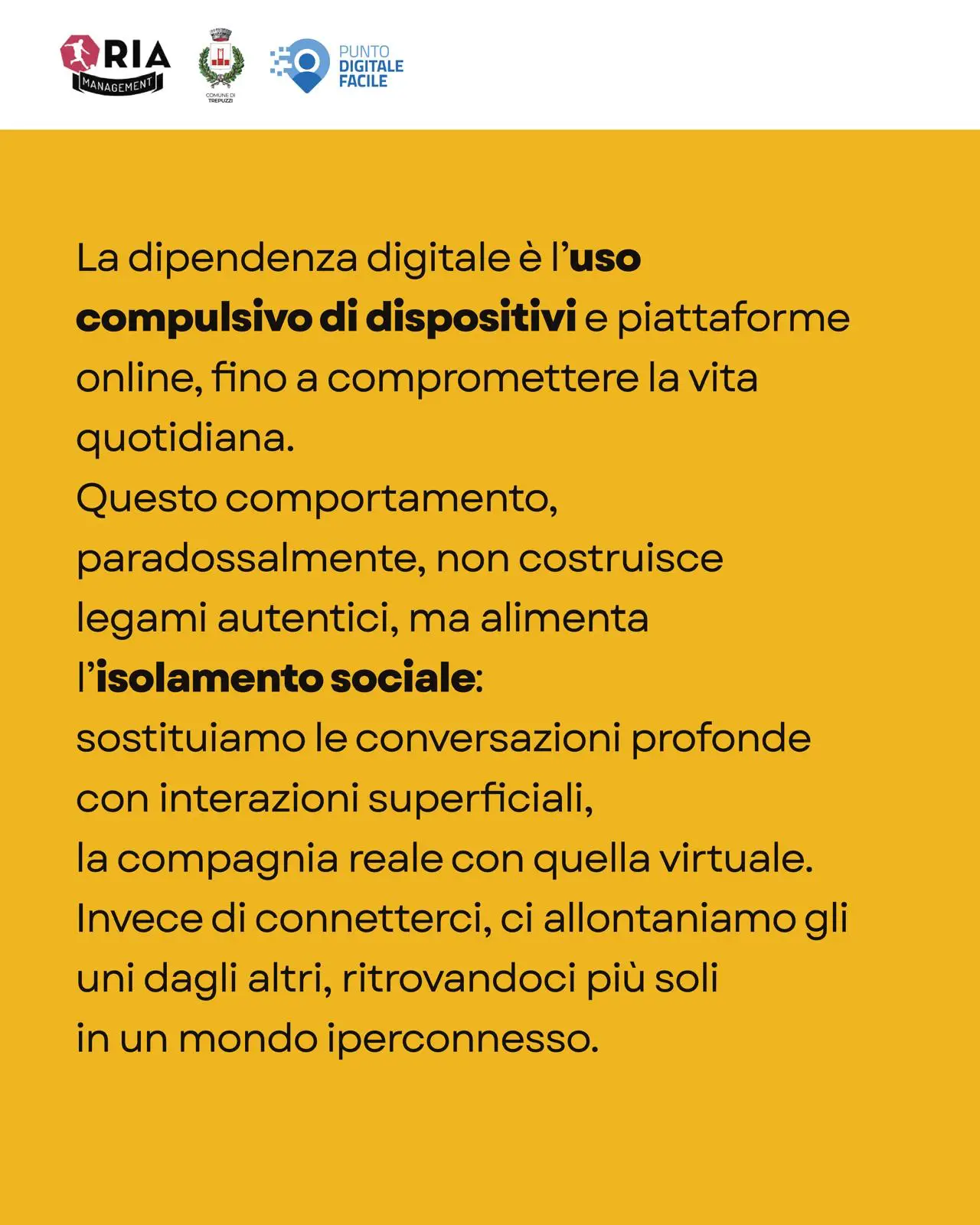 Workshop Tecnologie e relazioni: ritrovare l’equilibrio Secondo Appuntamento pag. 1