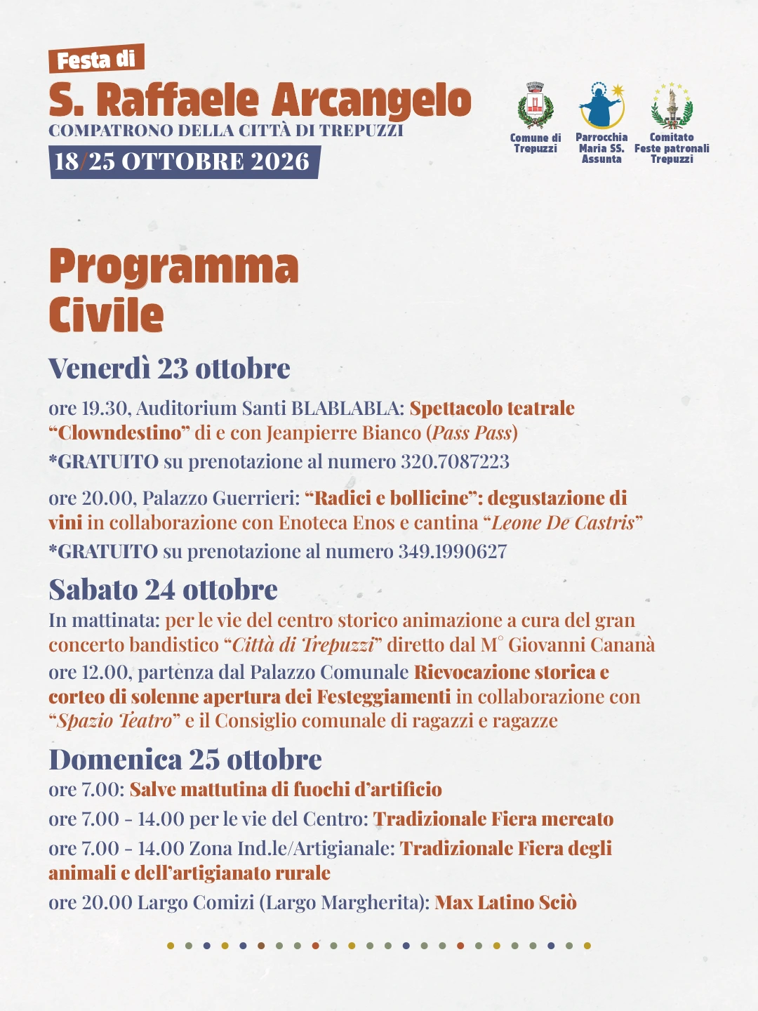 San Raffaele 2026 Programma civile 2